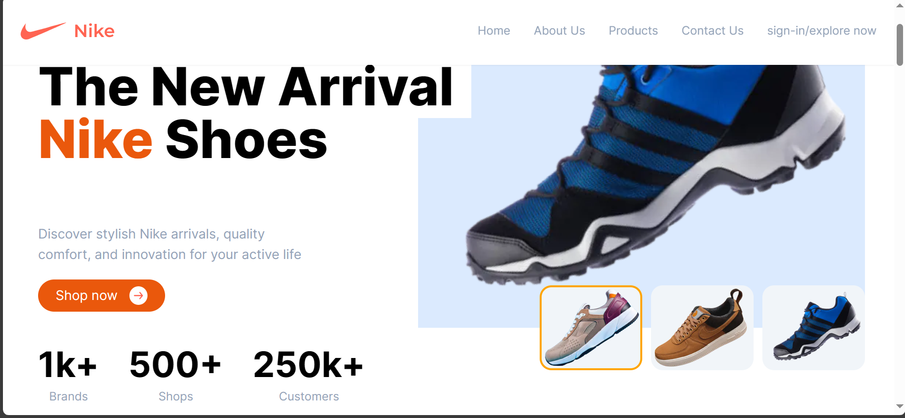 Nike clone website