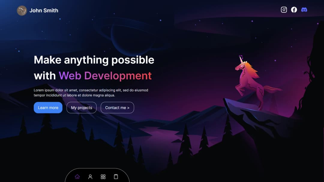Website for Web Portfolio